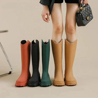 Women's Tall Platform Rain Boots