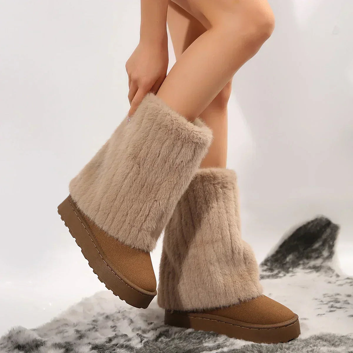 Women's Tall Shaft Platform Boots