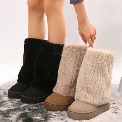 Women's Tall Shaft Platform Boots