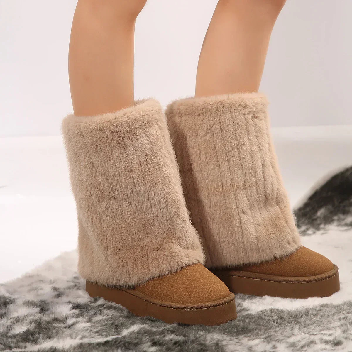 Women's Tall Shaft Platform Boots