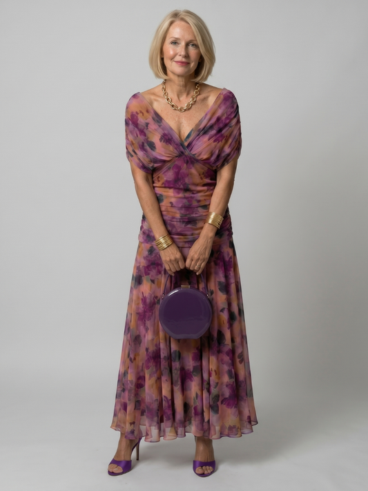 Women's V-Neck Maxi Dress