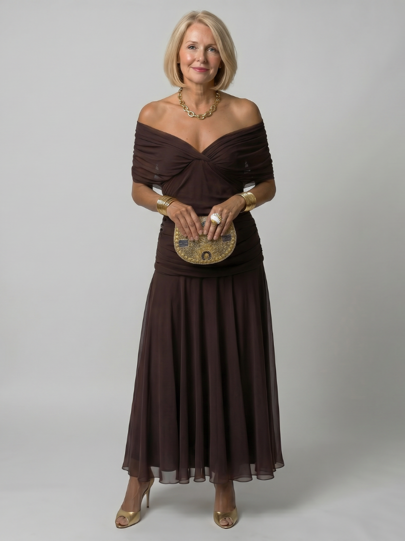 Women's V-Neck Maxi Dress