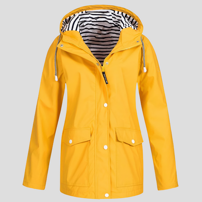 Women's Water-Resistant and Wind-Resistant Hooded Jacket