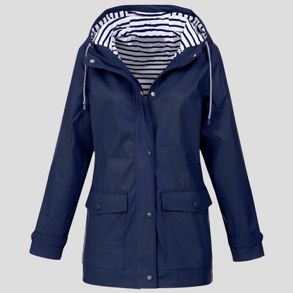 Women's Water-Resistant and Wind-Resistant Hooded Jacket