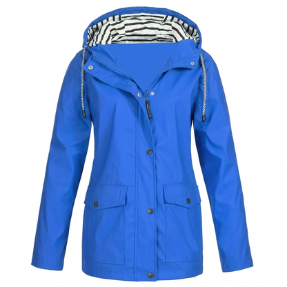 Women's Water-Resistant and Wind-Resistant Hooded Jacket