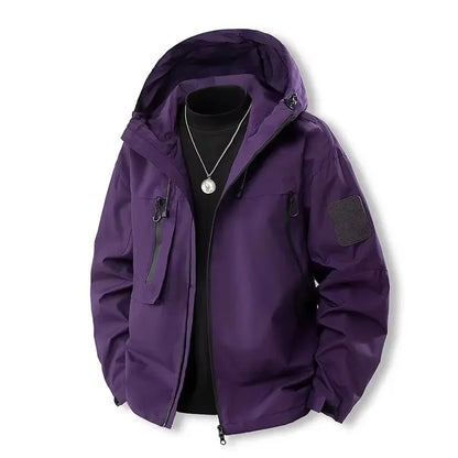 Women's Water-Resistant Hooded Softshell Zip-Front Jacket