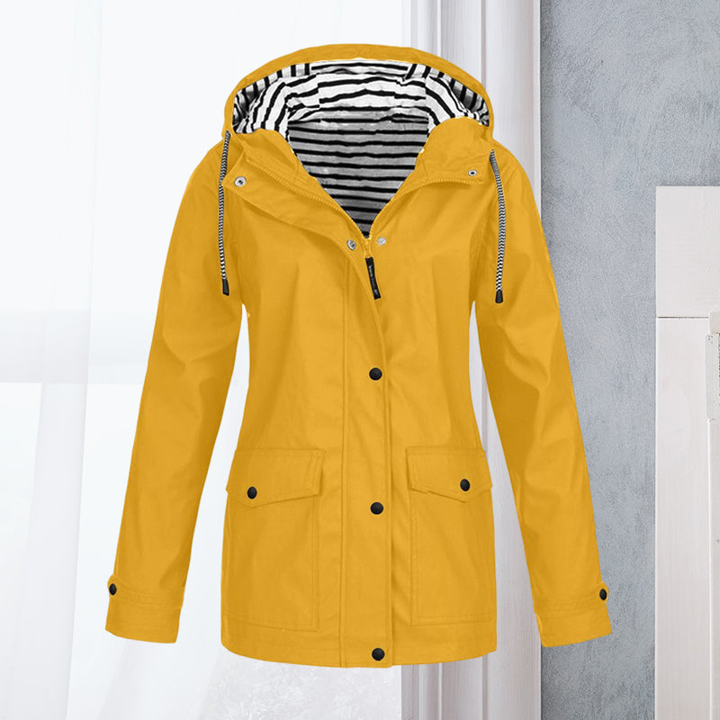 Women's Waterproof Long-Sleeved Hiking Sports Jacket
