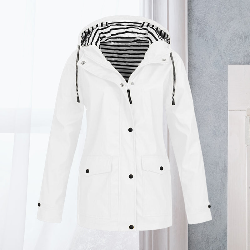 Women's Waterproof Long-Sleeved Hiking Sports Jacket