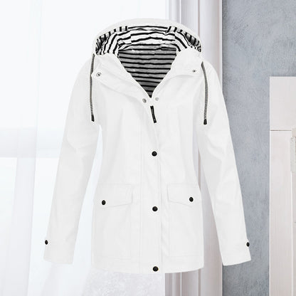 Women's Waterproof Long-Sleeved Hiking Sports Jacket