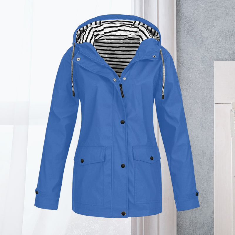Women's Waterproof Long-Sleeved Hiking Sports Jacket