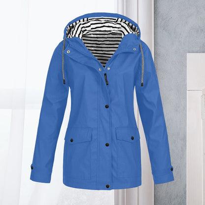 Women's Waterproof Long-Sleeved Hiking Sports Jacket