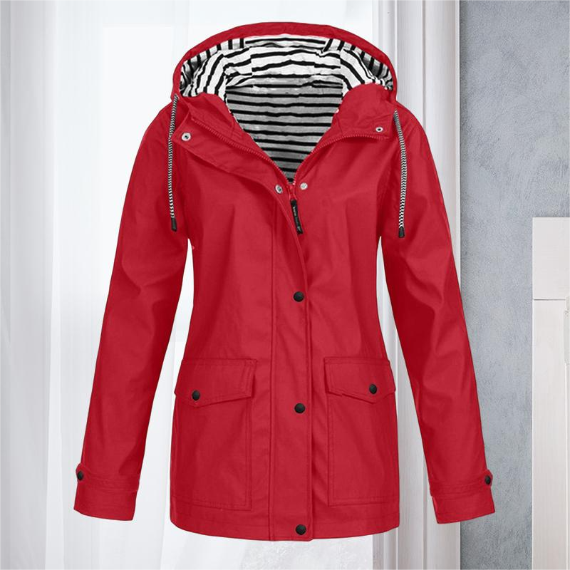 Women's Waterproof Long-Sleeved Hiking Sports Jacket