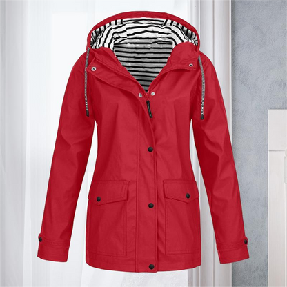 Women's Waterproof Long-Sleeved Hiking Sports Jacket