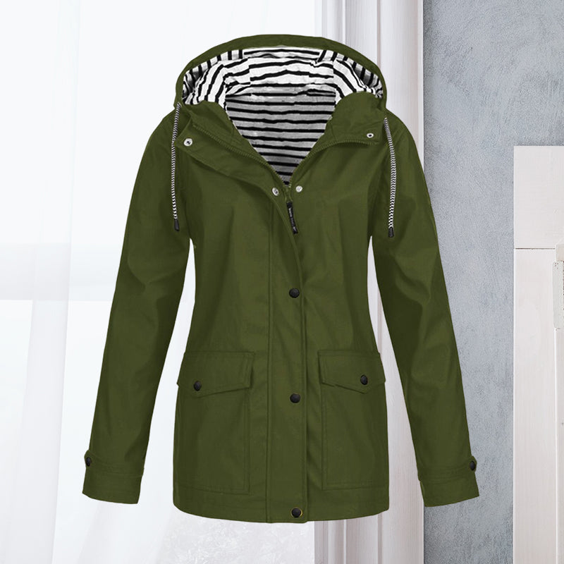 Women's Waterproof Long-Sleeved Hiking Sports Jacket