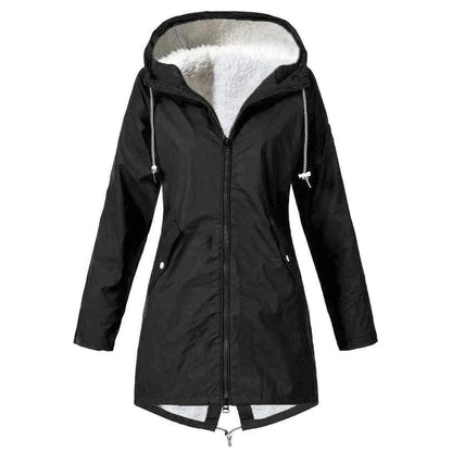 Women's Waterproof Rain Jacket with Adjustable Hood