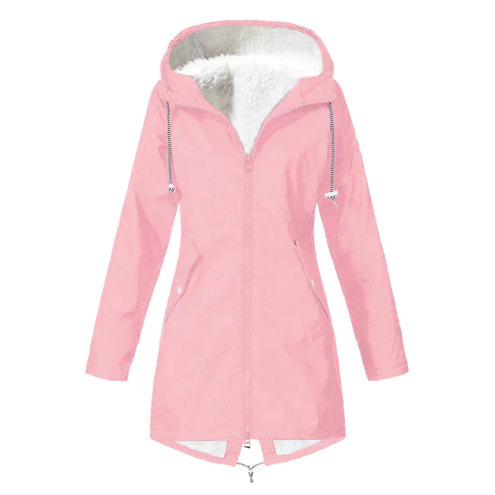 Women's Waterproof Rain Jacket with Adjustable Hood