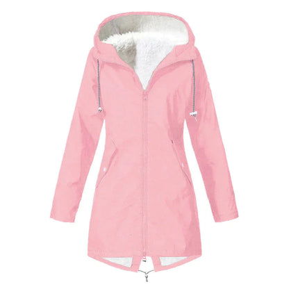 Women's Waterproof Rain Jacket with Adjustable Hood