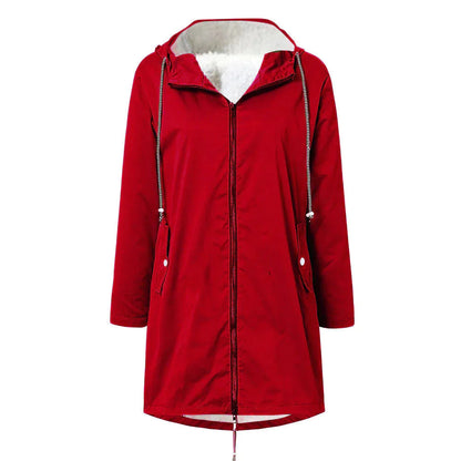 Women's Waterproof Rain Jacket with Adjustable Hood