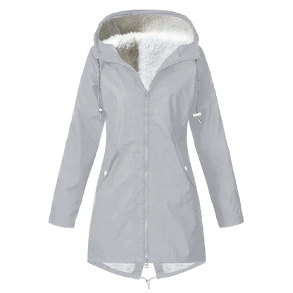 Women's Waterproof Rain Jacket with Adjustable Hood