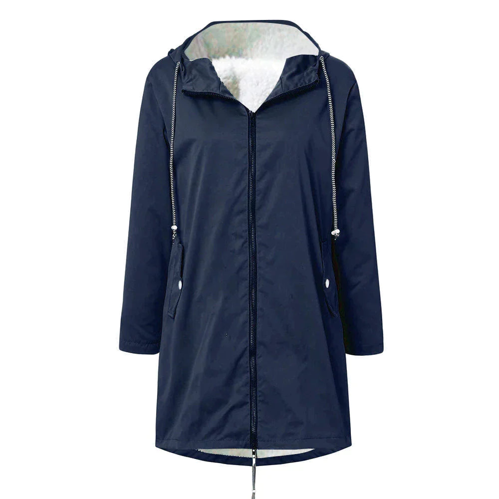 Women's Waterproof Rain Jacket with Adjustable Hood