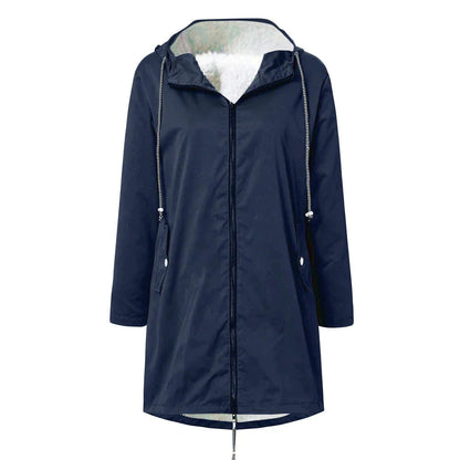 Women's Waterproof Rain Jacket with Adjustable Hood