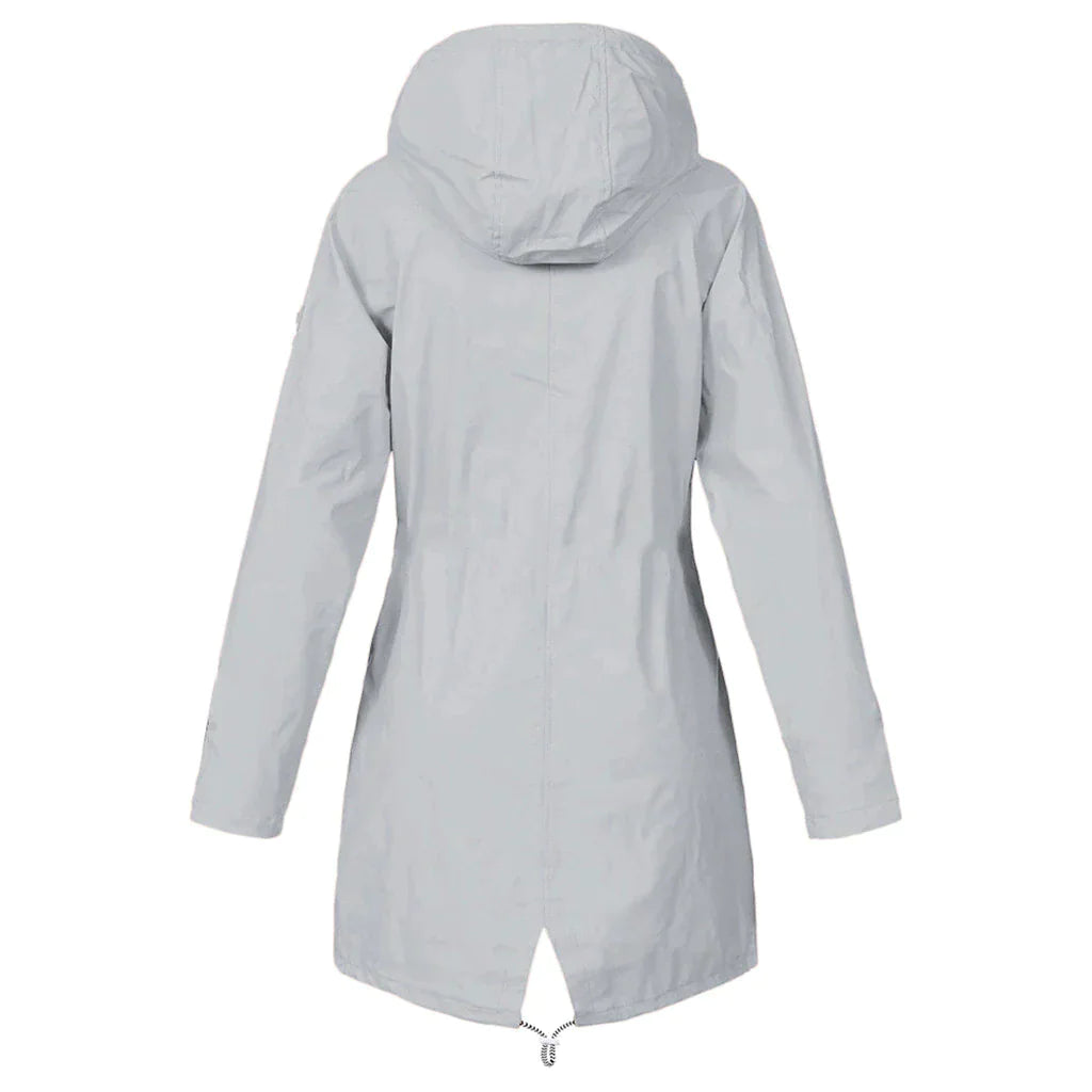 Women's Waterproof Rain Jacket with Adjustable Hood