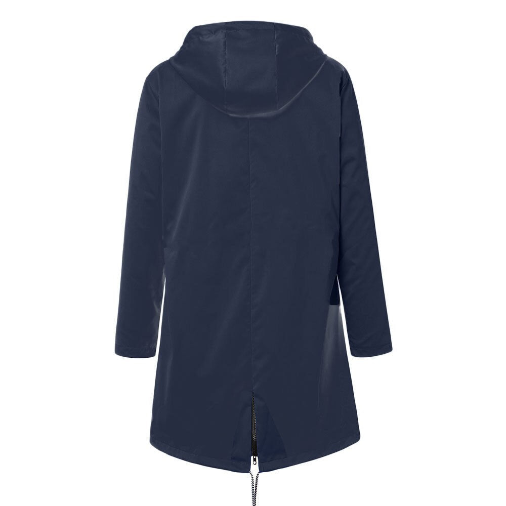 Women's Waterproof Rain Jacket with Adjustable Hood