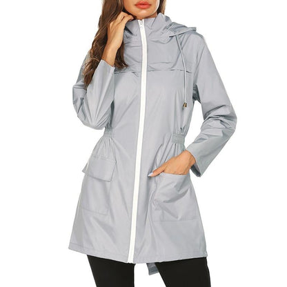 Women's Waterproof Windbreaker Jacket for Outdoor Activities
