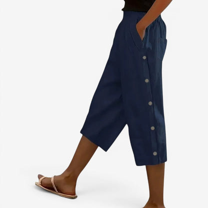 Women's Wide-Leg Capri Pants