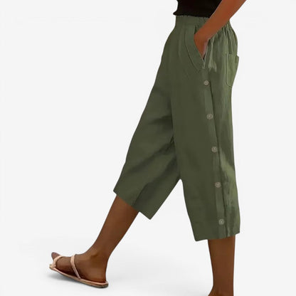 Women's Wide-Leg Capri Pants