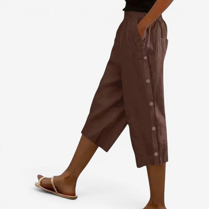 Women's Wide-Leg Capri Pants