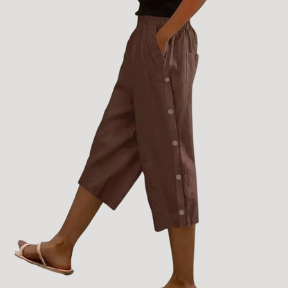 Women's Wide-Leg Capri Pants