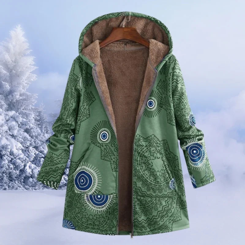 Women's Winter Hooded Jacket - Cozy, Comfortable and Modern