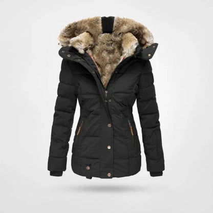 Women's Winter Jacket | Lined Hood & Double Closure