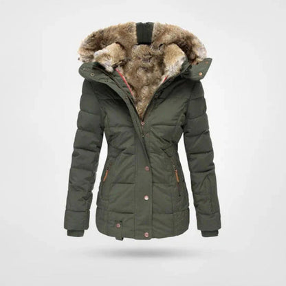 Women's Winter Jacket | Lined Hood & Double Closure