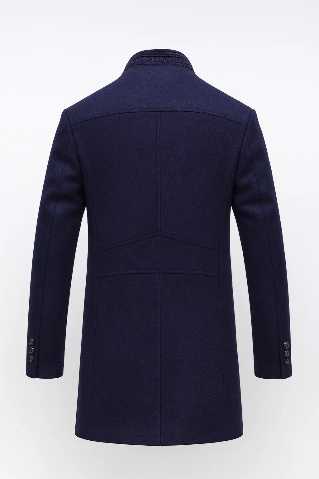 Women's Wool-Blend Winter Coat with Wrinkle-Resistant Finish – Modern Straight Fit in Multicolour Design