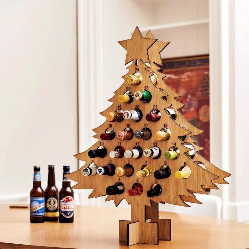Wooden Beer Advent Calendar 2026 – 24-Day Christmas Countdown Calendar