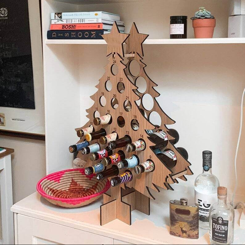 Wooden Beer Advent Calendar 2026 – 24-Day Christmas Countdown Calendar