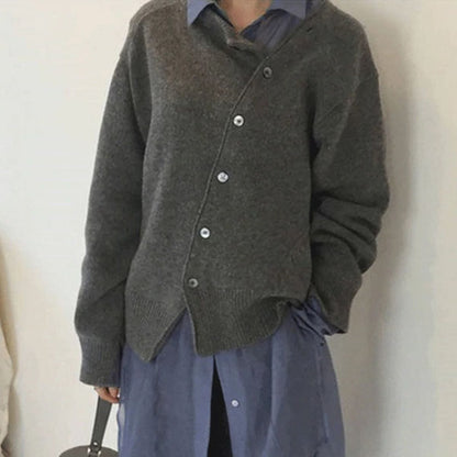 Wool Sweater with Button Details